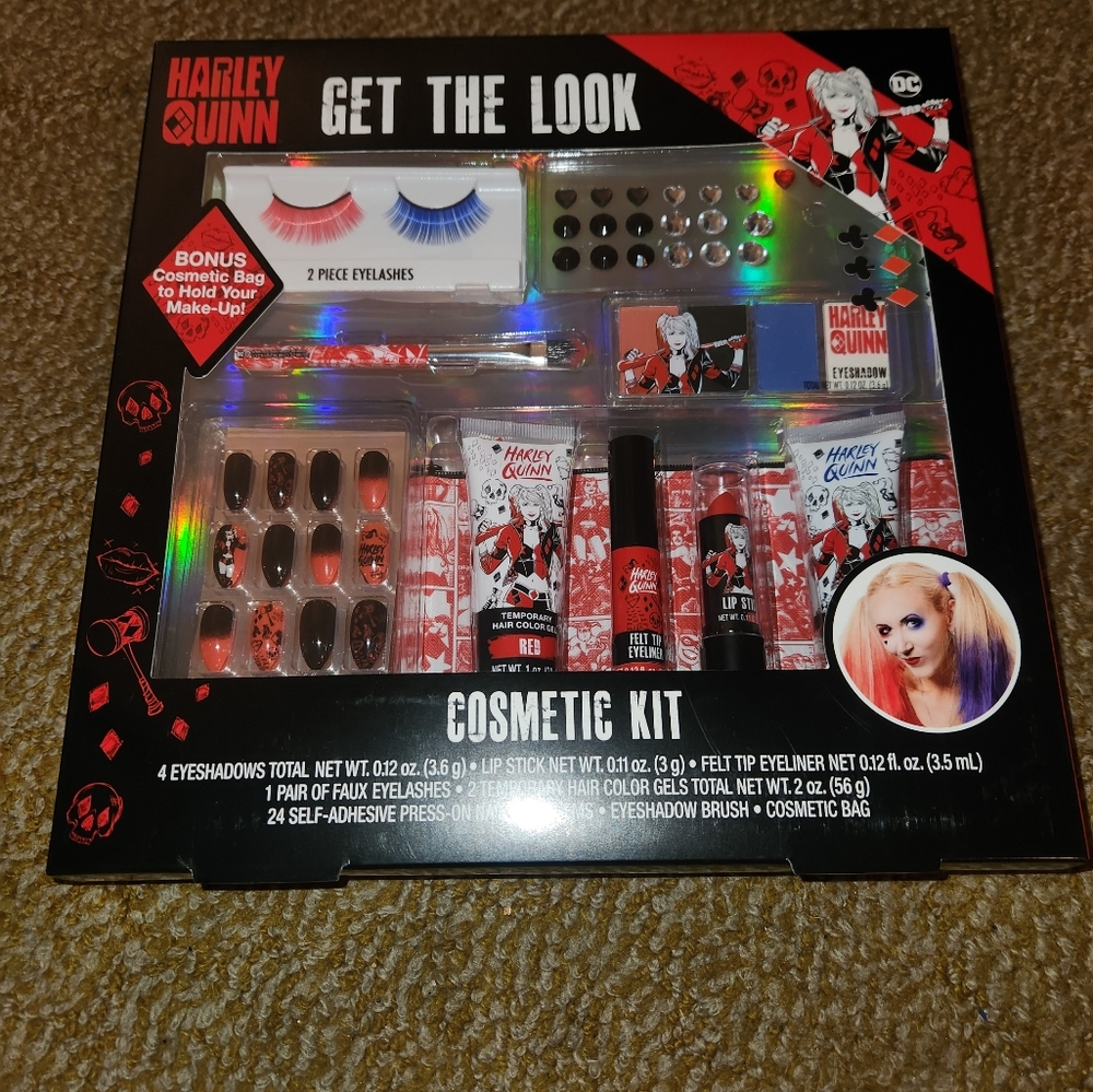 DC Harley Quinn Get the Look Cosmetic Kit New Villain